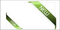 Green new Ribbon Vector material