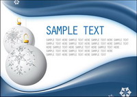 Christmas balls hanging snowflake vector