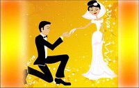 Wedding Vector material