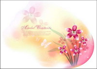 Vector fantasy flower material -13