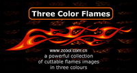 100 of the trend of color flame element vector material