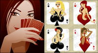 Poker vector material girl