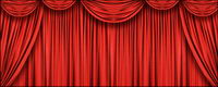 Exquisite red curtain picture material