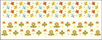 Cute little flowers vector material