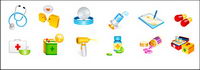 Medical, hospital supplies vector icon