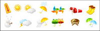 Weather category vector icon