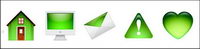 Green Crystals icon png