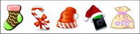 Christmas icon series of transparent PNG icon