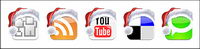 Christmas web 2.0 site logo icon png