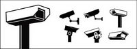 CCTV monitoring element vector