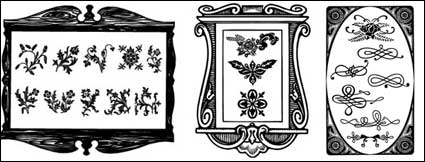 European border pattern vector material