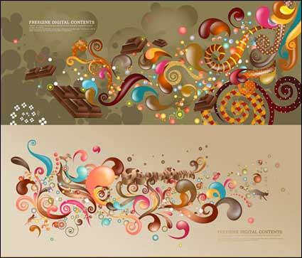 Colorful vector current case series - brown (5P)