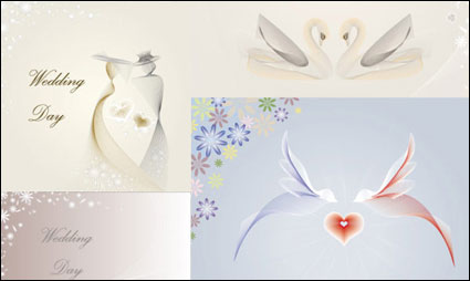 Wedding template vector of material