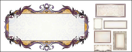 European border vector of material