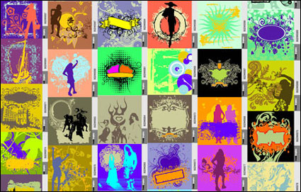 105 Vector design elements of the trend models