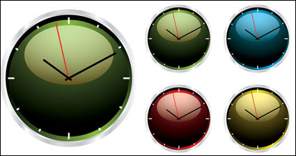 Crystal Clock Vector