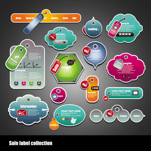 Label material 02-- vector material
