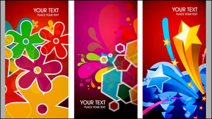 Dynamic trend of brilliant graphics card 02-- vector material