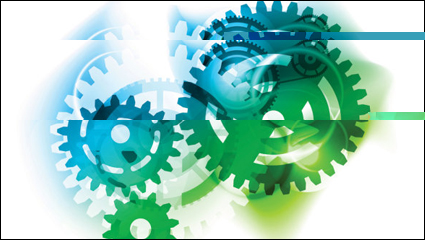 Gear colorful background - vector material