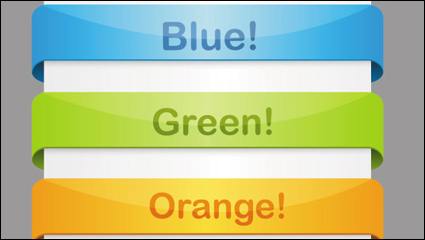 Color of the ribbon 01 - Vector