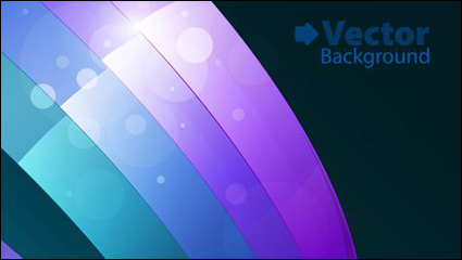 Colorful ribbons vector background material -3