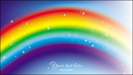 Beautiful rainbow Symphony 02 - vector