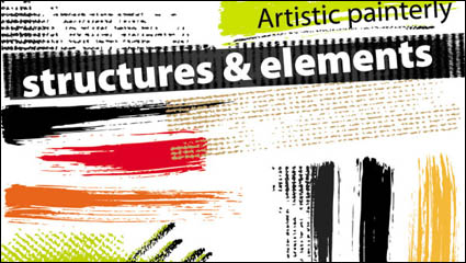 A variety of beautiful brush effects 01 - vector