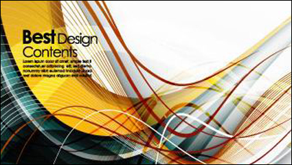 Colorful dynamic stripes background vector -1