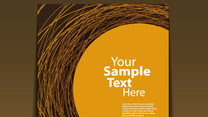 Messy lines background material 02 - vector