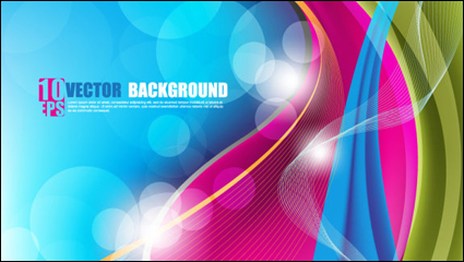 Beautifully colorful background 03 - vector