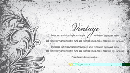 Classic hand-painted pattern 04-- vector material