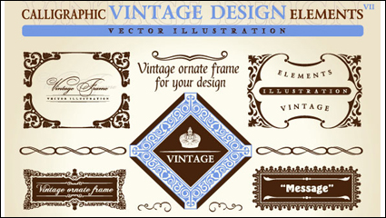 European vintage lace pattern vector material