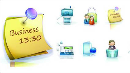 Business exquisite 3D vector material -2