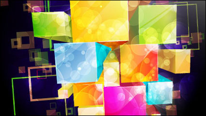 Gorgeous box background 05 - vector material