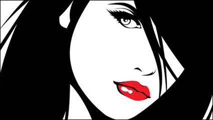 Beautiful silhouette 01 - vector