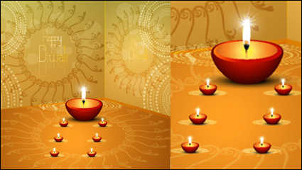 New Year candle 03 - vector