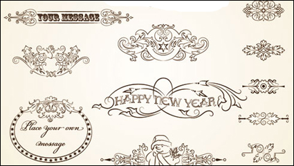 European pattern border 02 - vector material