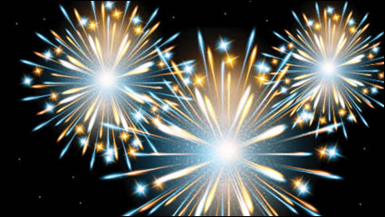 The fireworks effect 02 - Vector