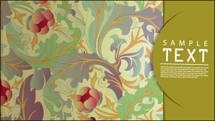 Classic pattern background 03 - vector material