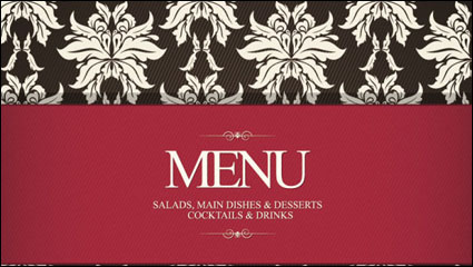 Prime pattern menu cover 03 - vector material