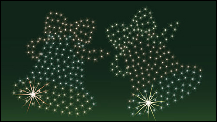 The exquisite Christmas bells background 01 - vector material