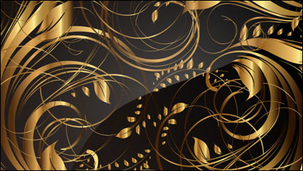 Gold pattern patterns 04 - vector material