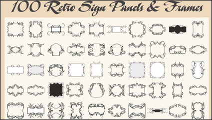 European-style lace border - vector material