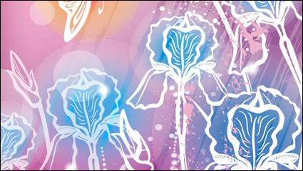 Gorgeous pattern background 05 - vector material