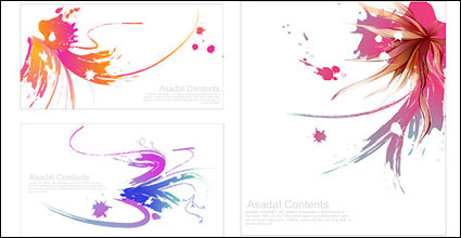 Ink, watercolor pattern