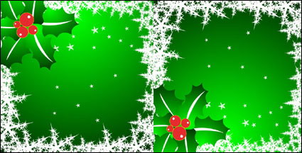 Snowflakes, stars, pine needles vector