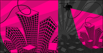 The trend of urban vector illustrations material-2