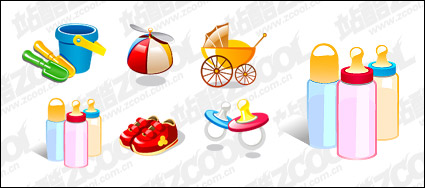 Baby supplies vector material-2