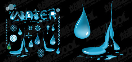 water vector material