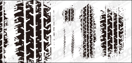 Tire marks vector